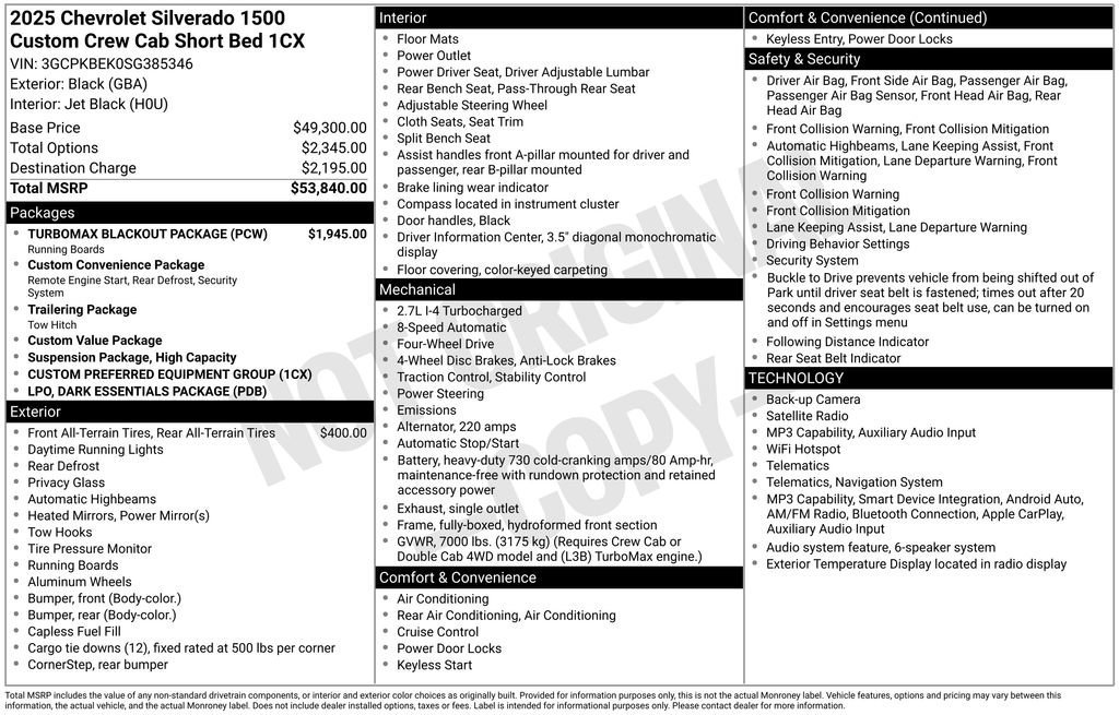 chevrolet silverado 1500 2025 3GCPKBEK0SG385346 image chevrolet silverado 1500 2025 3GCPKBEK0SG385346 image